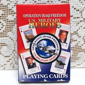 OPERATION IRAQI FREEDOM Playing Cards US Military Heroes Vintage 2003